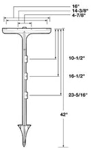 Charger l'image dans la galerie, Piquet extérieur ''T'' ROBUSTE
