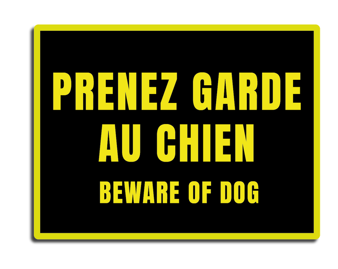 Prenez garde au chien