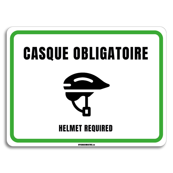 Casque obligatoire