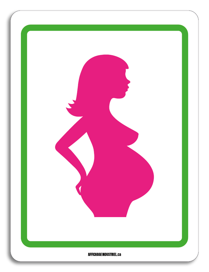 Stationnement femme enceinte-pictogramme