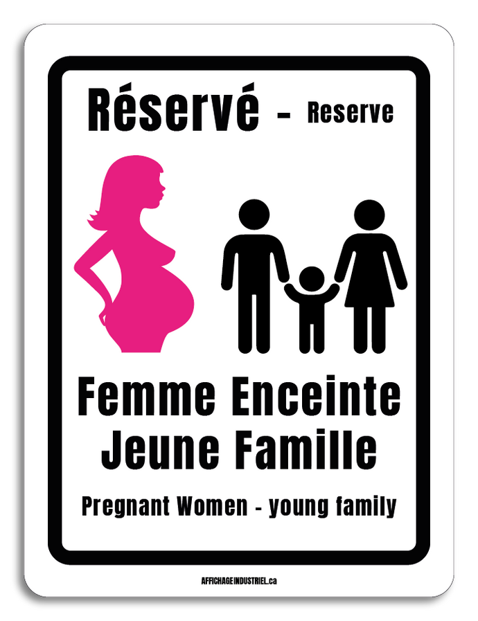 Stationnement- Femme enceinte jeune famille