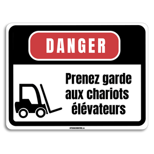 Danger | élévateur