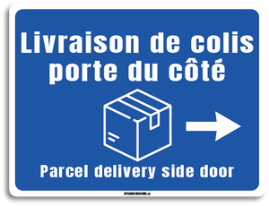 Livraison de colis - Porte du côté droit