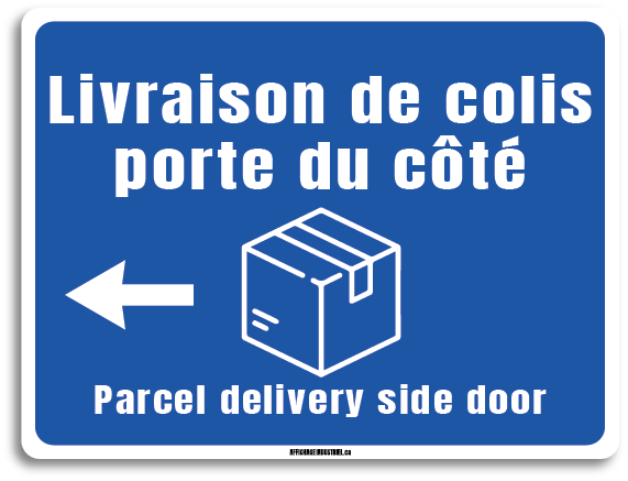 Livraison de colis - porte du côté gauche