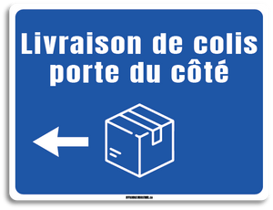 Livraison de colis - porte du côté gauche