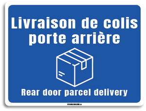 Livraison de colis - Porte arrière