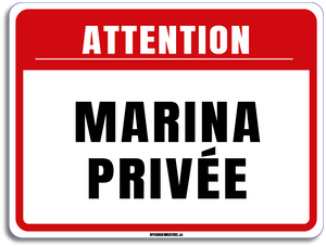 Attention marina privée