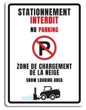 Charger l&#39;image dans la galerie, Stationnement interdit | zone de chargement de la neige
