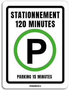 Stationnement 120 minutes