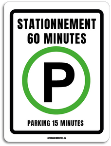 Stationnement 60 minutes