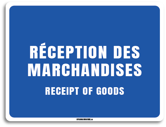 Réception des marchandises