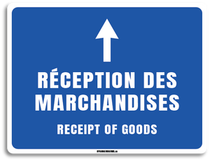 Réception des marchandises - Avec flèche