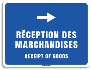 Réception des marchandises - Avec flèche droite