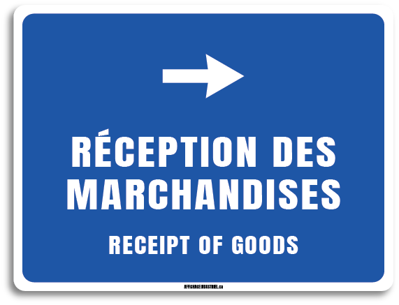 Réception des marchandises - Avec flèche droite