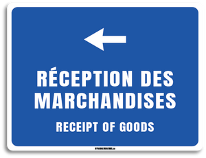 Réception des marchandises - Avec flèche