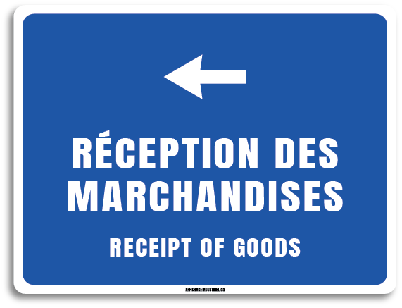 Réception des marchandises - Avec flèche