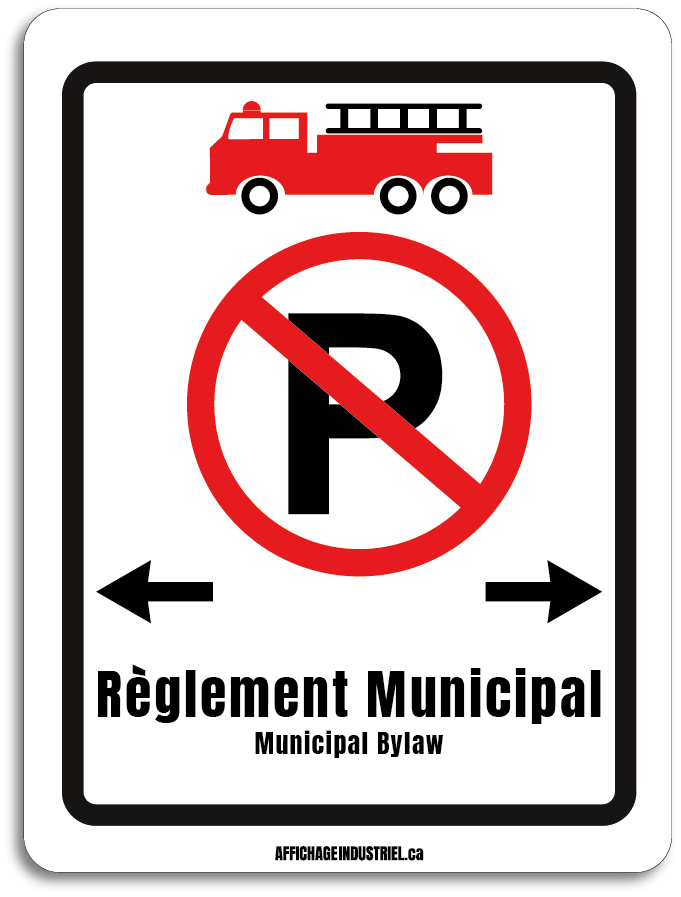 Règlement municipal - Camion de pompier