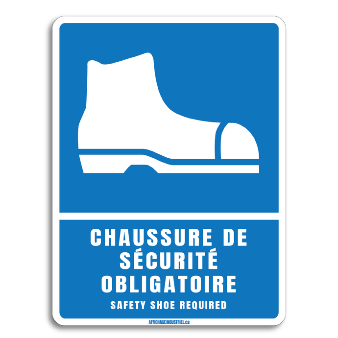 Chaussure de sécurité obligatoire