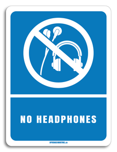 Écouteurs interdits