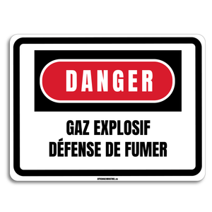 DANGER - Gaz explosif