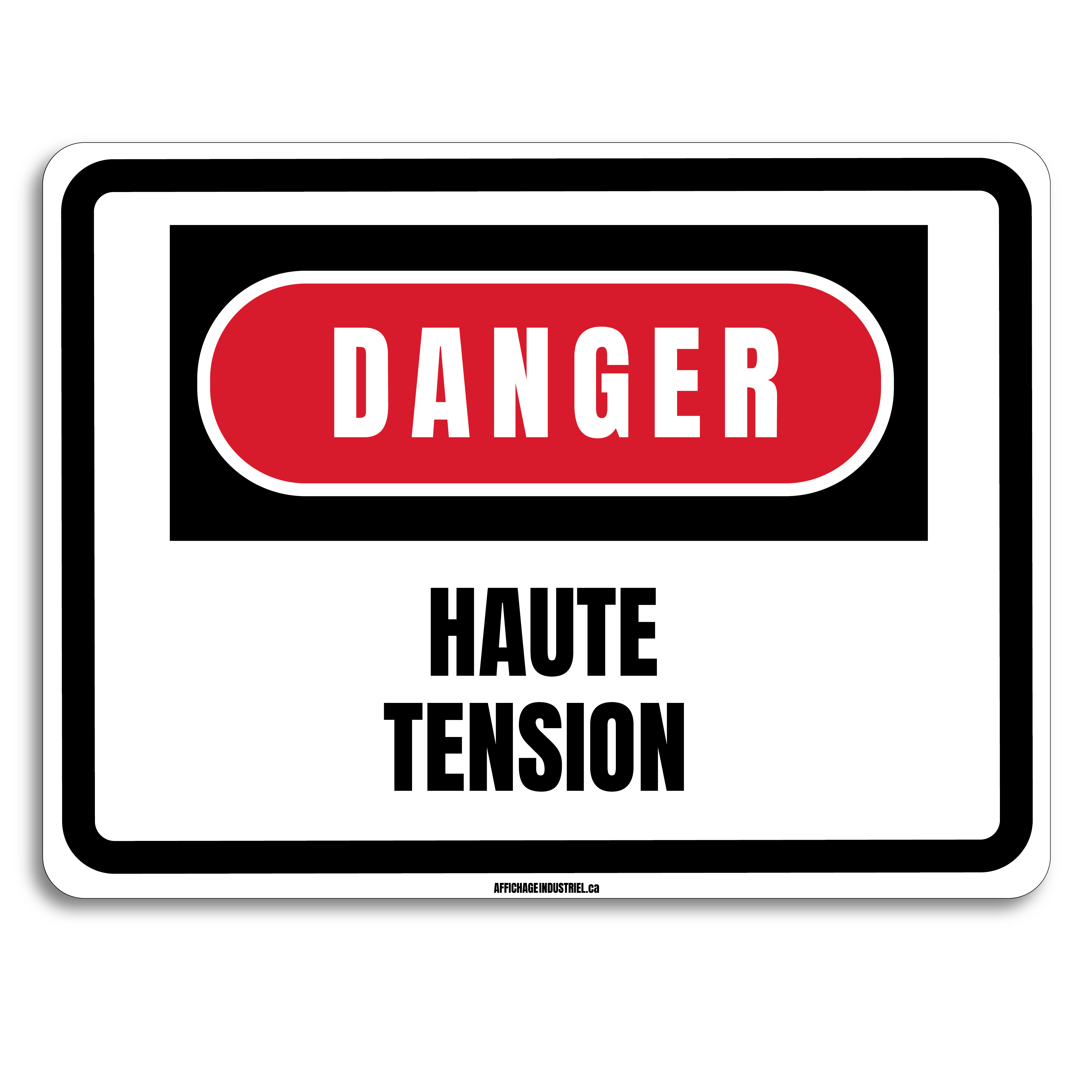 Panneau d'avertissement de danger haute tension R4030838