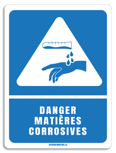 Danger matières corrosives