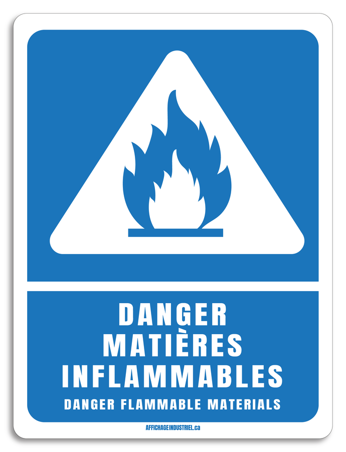 Danger matières inflammables