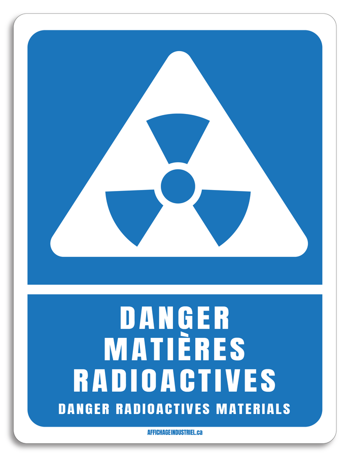 Danger matières radioactives