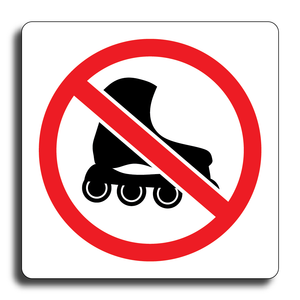 Patin à roue aligné interdit