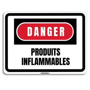 Danger produit inflammables