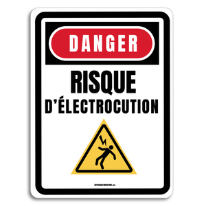 Danger Risque d'électrocution