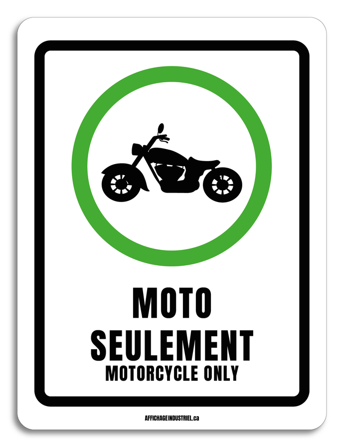 Motorcycle parking only