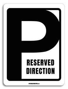 Stationnement réservé | Direction