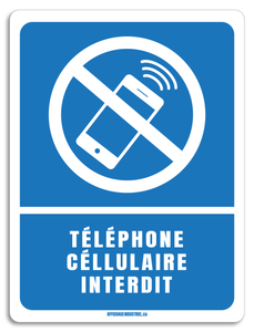 Téléphone cellulaire interdit