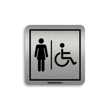 Load image into Gallery viewer, Indication toilette | Femme/handicapé
