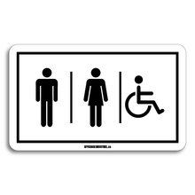 Charger l&#39;image dans la galerie, Indication toilette | Homme/Femme/handicapé

