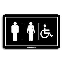 Charger l&#39;image dans la galerie, Indication toilette | Homme/Femme/handicapé

