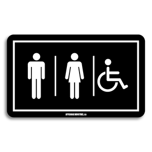 Indication toilette | Homme/Femme/handicapé