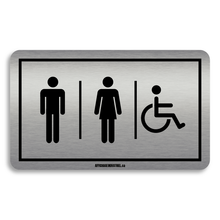 Load image into Gallery viewer, Indication toilette | Homme/Femme/handicapé
