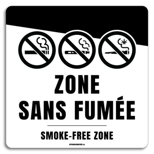 Zone sans fumée 12"x12"
