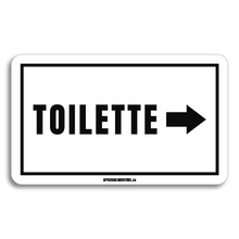 Load image into Gallery viewer, Indication toilette avec flèche
